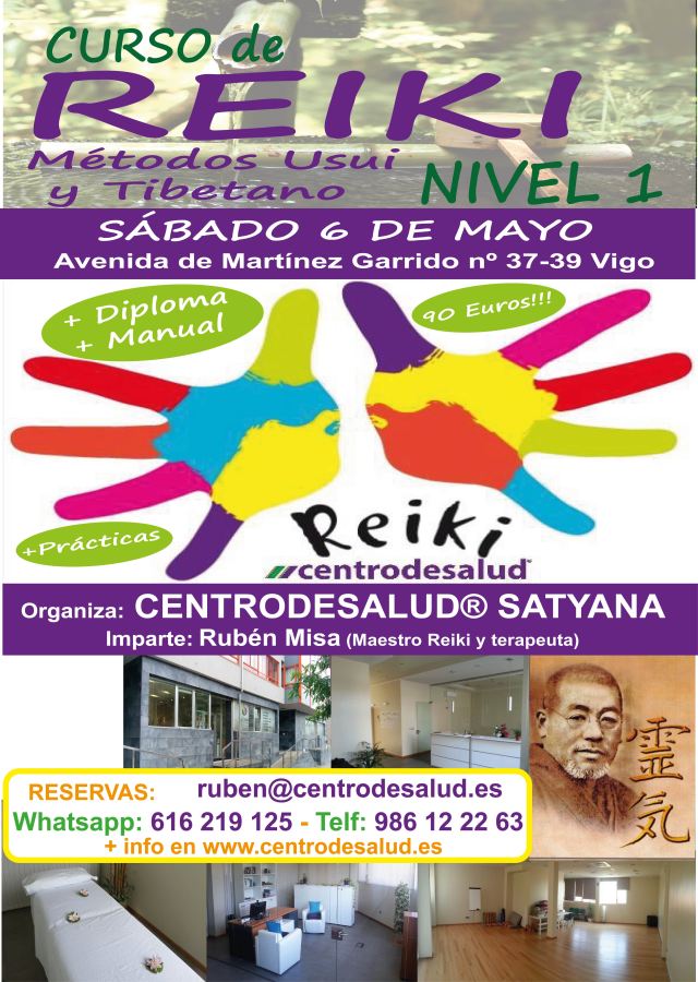 reiki 1 en vigo 6 de Mayo